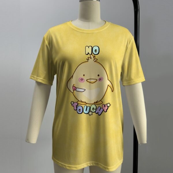 No Touchy duck with knife t-shirt