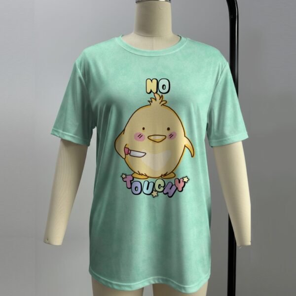 No Touchy duck with knife t-shirt