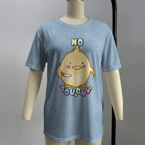 No Touchy duck with knife t-shirt