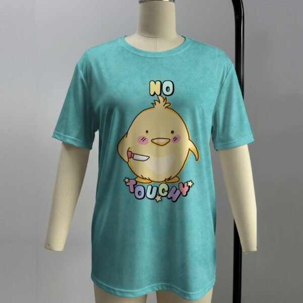 No Touchy duck with knife t-shirt