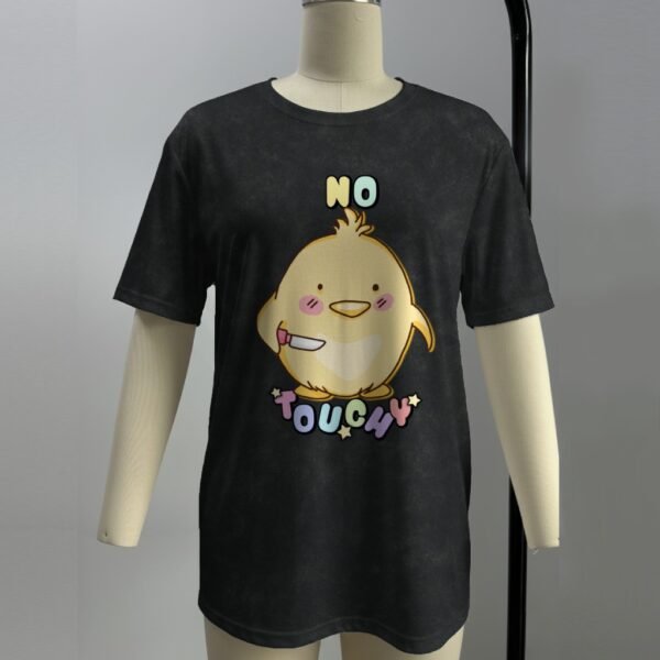No Touchy duck with knife t-shirt