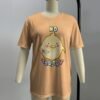 duck with knife t-shirt No Touchy kawaii duck graphic pastel orange
