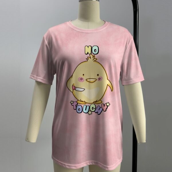 No Touchy duck with knife t-shirt