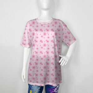 cherry blossom t-shirt pink sakura all-over pattern front