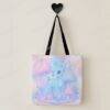 kawaii deer tote bag eco-friendly reusable pastel aesthetic shopping bag