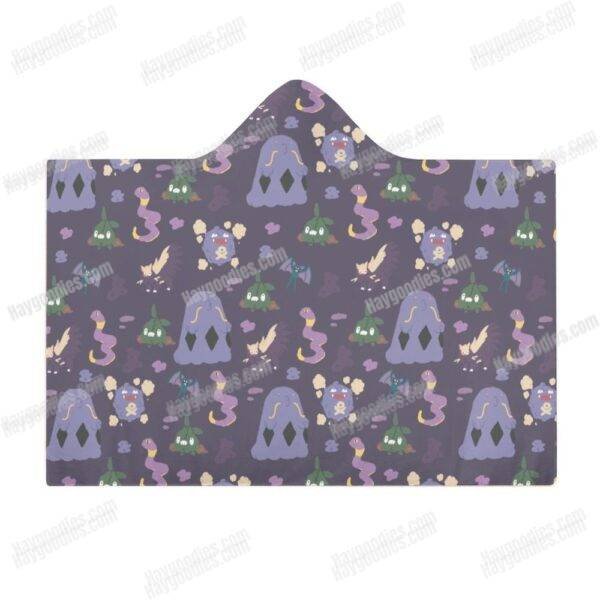 poison1.jpeg Pokemon Types Cloak Hooded Blanket – Various Designs | 3 Sizes