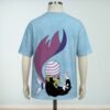 ppg-blue-bk Powerpuff Girls t-shirt all-over pattern Blossom Bubbles Buttercup Mojo Jojo blue