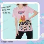 Powerpuff Girls t-shirt all-over pattern Blossom Bubbles Buttercup Mojo Jojo