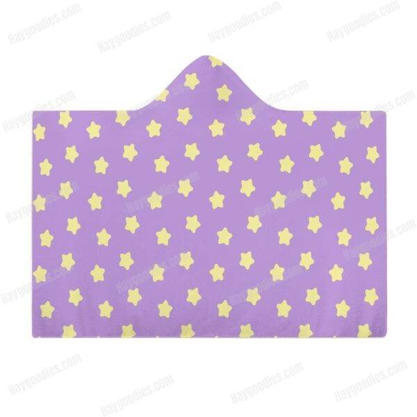 purplestars.jpeg Cute Stars Cloak Hooded Blanket – Various Designs | 3 Sizes