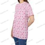 Pink sakura flowers pattern kids t-shirt unisex all-over print