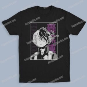 Shoto Todoroki Unisex Black T-Shirts-Kids and Adult Sizes to 5XL-Various Designs