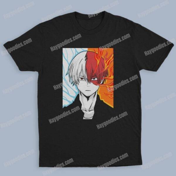 shoto2-2.jpg Shoto Todoroki Unisex Black T-Shirts-Kids and Adult Sizes to 5XL-Various Designs