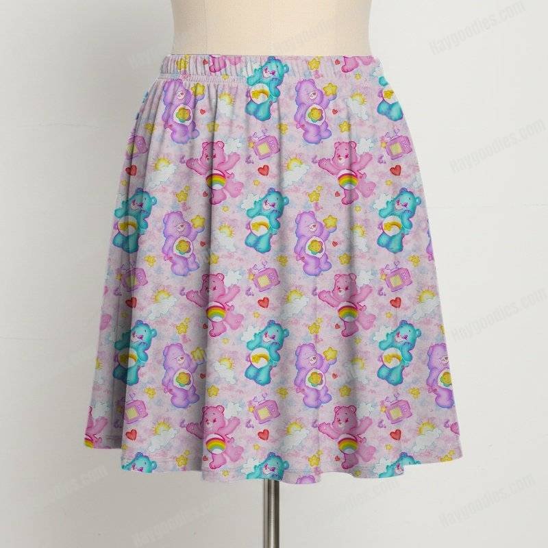 Care Bears Short Skirt With Pockets-UK 8 to 26-Pink
