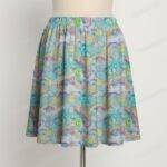 Care Bears short skirt with pockets all-over pattern pastel blue