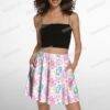Care Bears skirt pink pattern short skirt with pockets