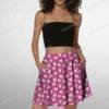 Hello Kitty Pattern Skater Skirt with Pockets – Stretch A-Line Mini (UK 8–26)