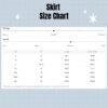 short skirt size chart UK