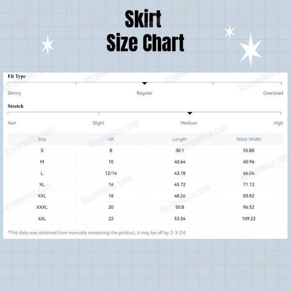 skirtsizes-uk.jpg Care Bears Short Skirt With Pockets-UK 8 to 26