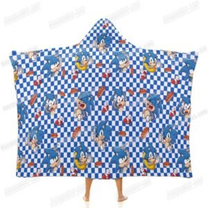 Sonic the Hedgehog Cloak Hooded Blanket – Various Designs | 3 Sizes