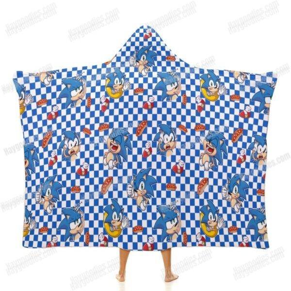 Sonic the Hedgehog Cloak Hooded Blanket – Various Designs | 3 Sizes
