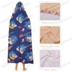 Sonic the Hedgehog cloak hooded blanket arctic velvet various designs