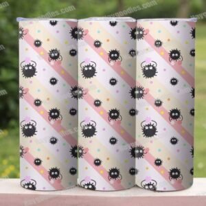 Soot Sprites 20oz Skinny Tumbler – Double-Walled Stainless Steel with Straw