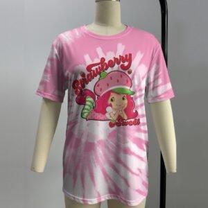 strawberrysweet-tee-fr-pinktiedye Strawberry Shortcake t-shirt unisex soft-touch tee