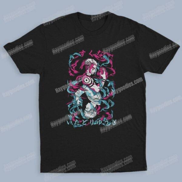 sukunayuji2.jpg Jujutsu Kaisen Anime Unisex T-Shirts-Adult Sizes to 5XL-Various Designs