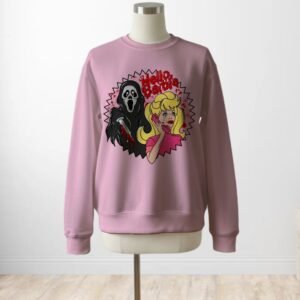 sweatshirt-hello barbie-blossom Barbie and Ghostface sweatshirt Hello Barbie