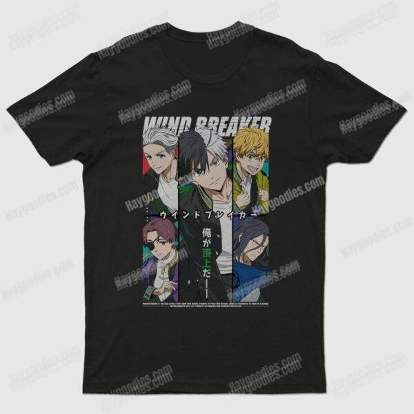 t-shirt-windbreaker.jpg Wind Breaker Unisex Black T-Shirts- Adult Sizes to 5XL