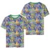 Teenage Mutant Ninja Turtles t-shirt all-over pattern green collar
