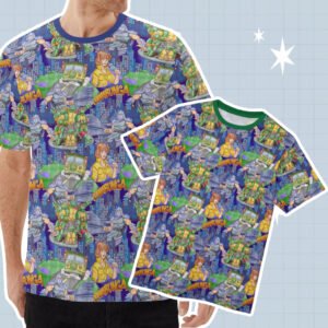 Teenage Mutant Ninja Turtles t-shirt all-over pattern unisex tee