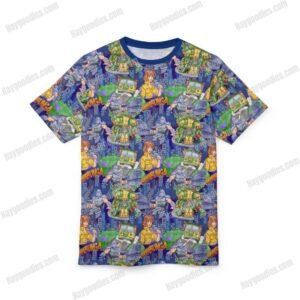 Teenage Mutant Ninja Turtles Pattern T-Shirt — Soft Jersey & Inclusive Sizing (XS–7XL)