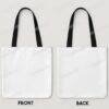 personalized tote bag custom two-sided print high-grade canvas