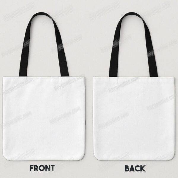 personalized tote bag custom two-sided print high-grade canvas