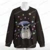 Star Rain Totoro sweatshirt relaxed drop-shoulder unisex-black