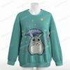 Star Rain Totoro sweatshirt relaxed drop-shoulder unisex-chalky mint