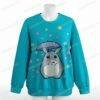 Star Rain Totoro sweatshirt relaxed drop-shoulder unisex-lagoon blue