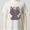 Sailor Moon Luna t-shirt kawaii Luna Artemis -white Sailor Moon Luna t-shirt kawaii Luna Artemis
