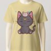 Sailor Moon Luna t-shirt kawaii Luna Artemis-yellow Sailor Moon Luna t-shirt kawaii Luna Artemis