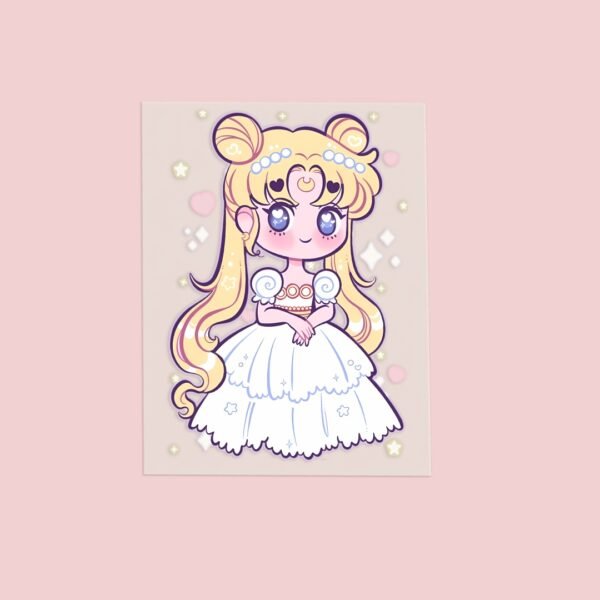 a5dtftransfer-sheet-princessserenity Sailor Moon Chibi DTF Transfer Sheet A5 | Kawaii Anime Heat Press Iron On