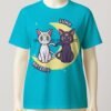 Sailor Moon Luna and Artemis t-shirt S to 7XL
