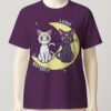 Sailor Moon Luna and Artemis t-shirt S to 7XL-WINE