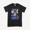 Blue Lock t-shirt in black with anime character graphic print, unisex classic fit