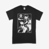 Blue Lock t-shirt in black with anime character graphic print, unisex classic fit