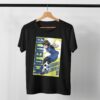 Blue Lock t-shirt in black with anime character graphic print, unisex classic fit