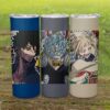 My Hero Academia Tumbler 20oz | Skinny Stainless Steel with Straw | Multiple Designs