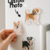 custom photo fridge magnet contour cut design