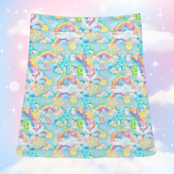 Care Bears Skirt – High-Waisted Knee Length Print Skirt | S to 7XL