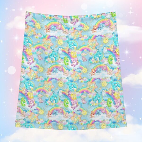 Care Bears Skirt – High-Waisted Knee Length Print Skirt | S to 7XL